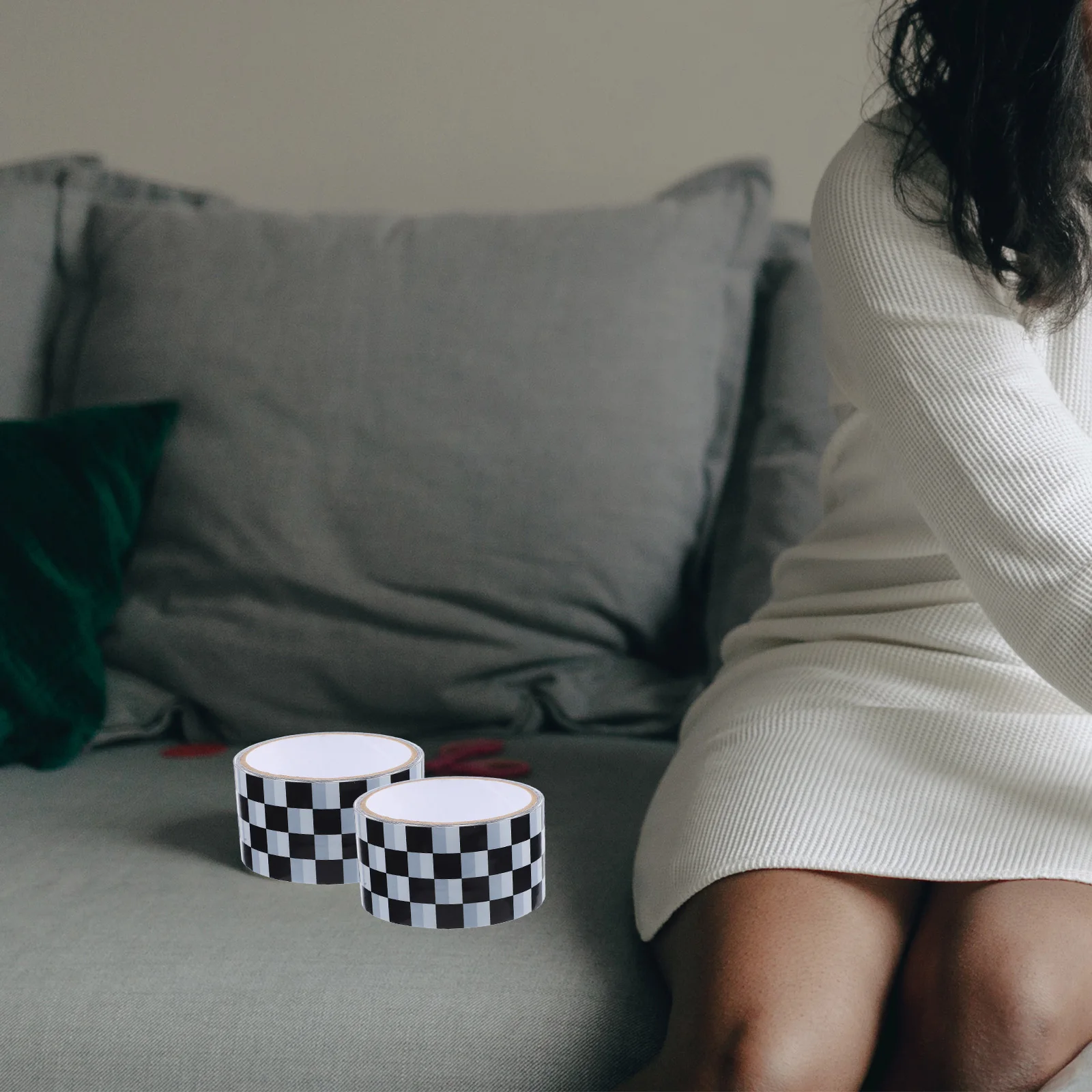 2pcs Black White Checkered Packaging Tape 15m x 4.8cm Strong Adhesive Multi Use Carton Sealing Tape for Boxes Decor Racing 
2pcs Black White Checkered Packaging Tape 15m x 4.8cm Strong Adhesive Multi Use Carton Sealing Tape for Boxes Decor Racing