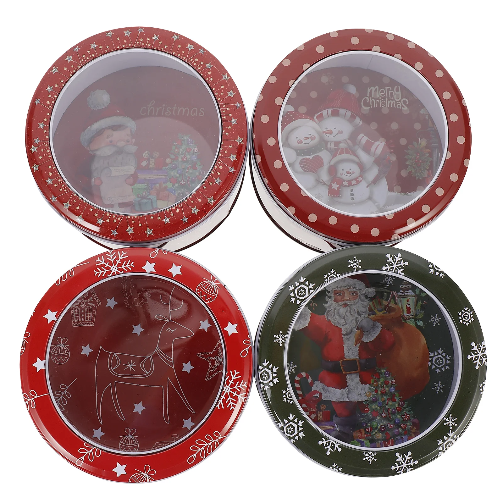4 Pcs Christmas Tin Box Gift Case Candy Jars Storage Holder Boxes Party Favors Food Grade Gifts for Stocking Stuffers
4 Pcs Christmas Tin Box Gift Case Candy Jars Storage Holder Boxes Party Favors Food Grade Gifts for Stocking Stuffers