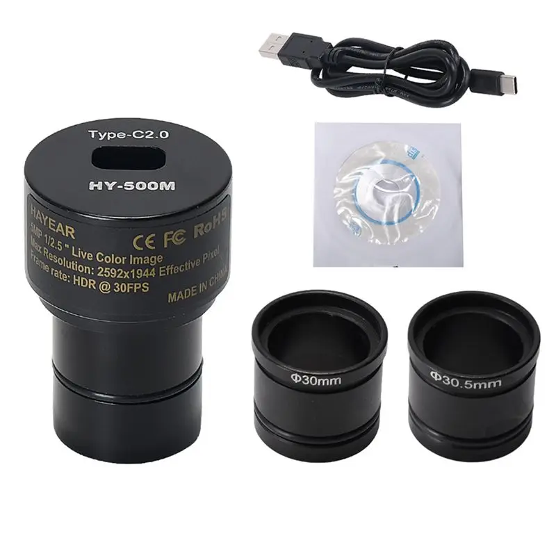 HAYEAR Microscope Camera 5 Million Pixels Industrial Camera Microscope Electronic Eyepiece
HAYEAR Microscope Camera 5 Million Pixels Industrial Camera Microscope Electronic Eyepiece