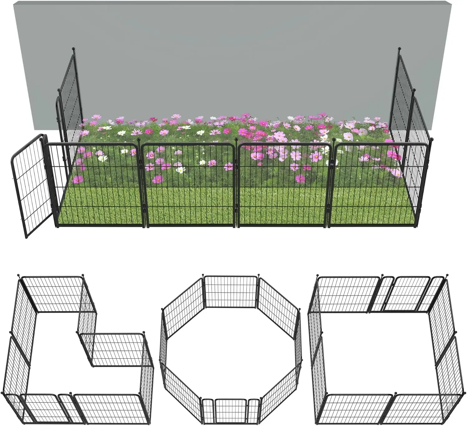 Garden Fence Outdoor for the Yard – 32in(H) x 18.2ft(L) Heavy Duty Metal Animal Barrier for Dog, No
Garden Fence Outdoor for the Yard – 32in(H) x 18.2ft(L) Heavy Duty Metal Animal Barrier for Dog, No