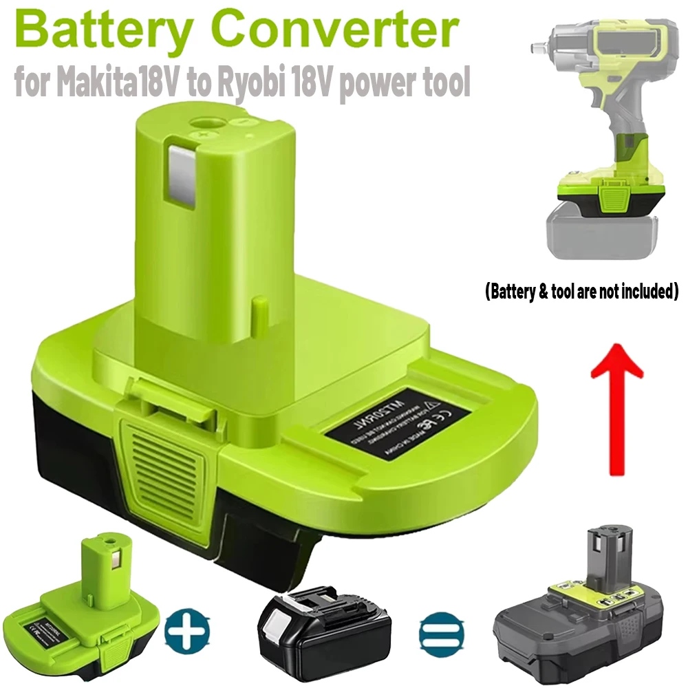 MT20RNL Battery Adapter Use for Ryobi 18V Tools,Converter For Makita 18V Ll-ion Battery to for Ryobi 18V Drill Tools
MT20RNL Battery Adapter Use for Ryobi 18V Tools,Converter For Makita 18V Ll-ion Battery to for Ryobi 18V Drill Tools