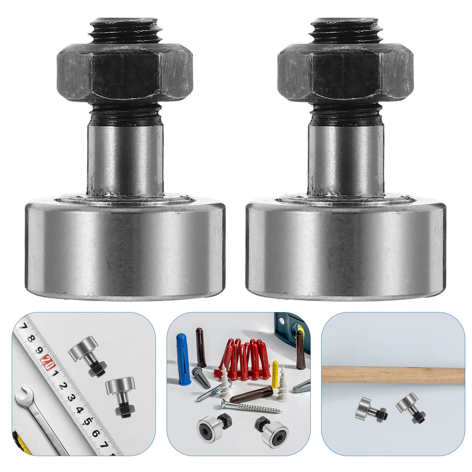 Комплект из 4 стальных роликовых подшипников с болтовым креплением для плавной работы, усиленные, жесткие, болтовые подшипники-ролики
Комплект из 4 стальных роликовых подшипников с болтовым креплением для плавной работы, усиленные, жесткие, болтовые подшипники-ролики