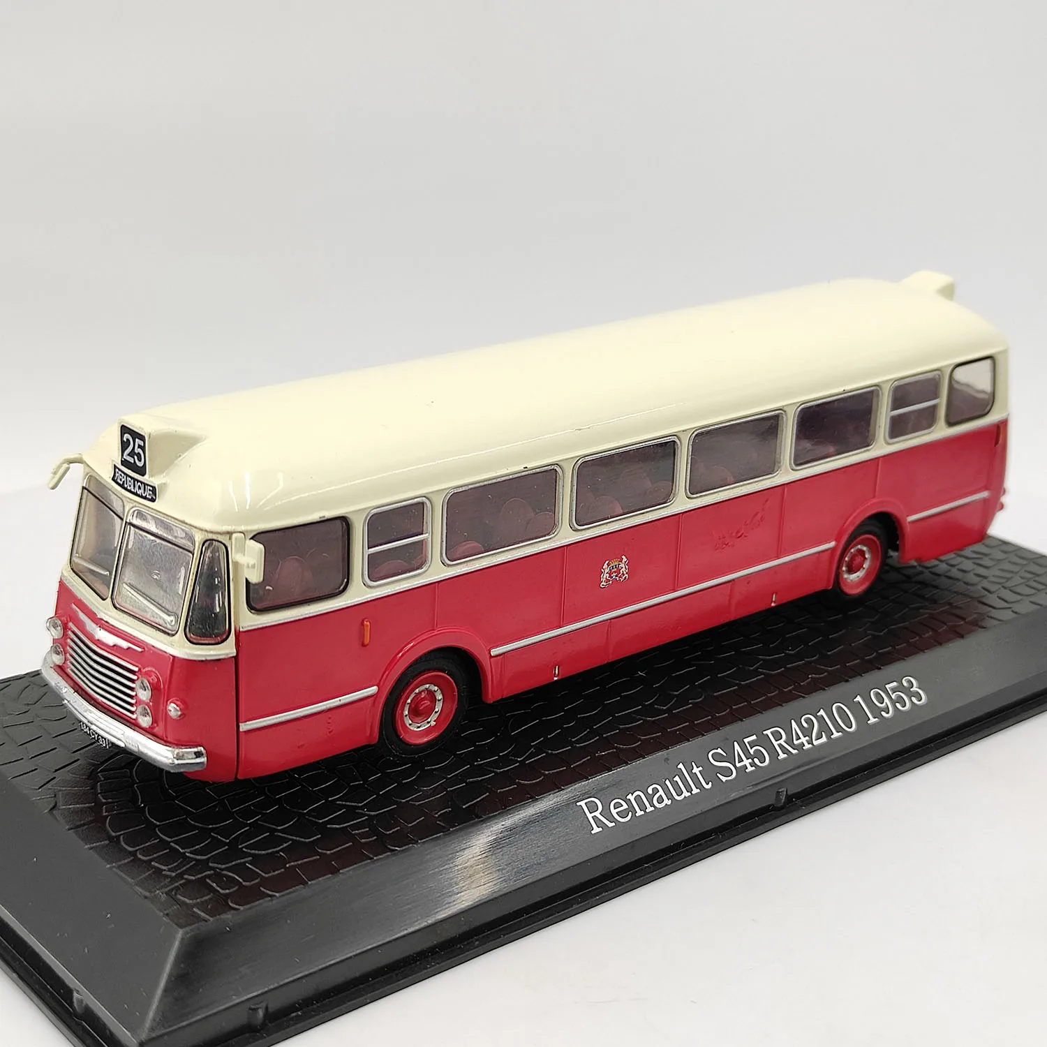 Diecast IXO 1/72 Scale Renault S45 R4210 1953 Bus Alloy Car Model Collectible Toy Gift Souvenir Display
Diecast IXO 1/72 Scale Renault S45 R4210 1953 Bus Alloy Car Model Collectible Toy Gift Souvenir Display