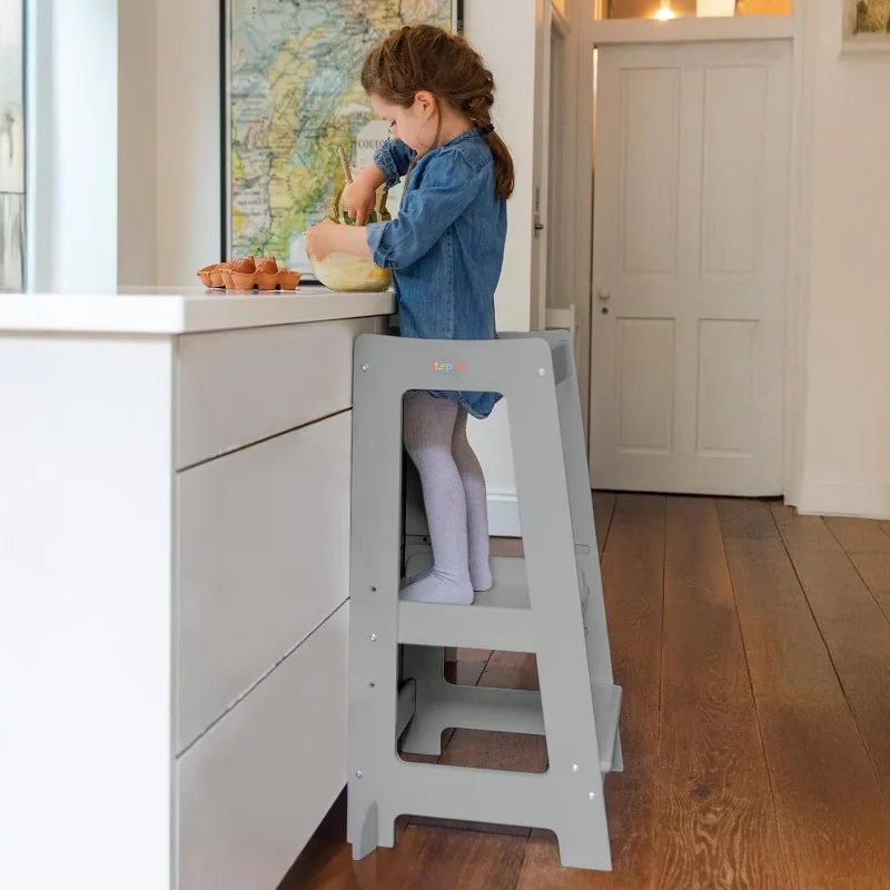 Stepup Baby Toddler Tower - Kids Helper Step Stool & Safety Rail for Child & Adjustable Height, Durable Non-Slip Platform for Ki
Stepup Baby Toddler Tower - Kids Helper Step Stool & Safety Rail for Child & Adjustable Height, Durable Non-Slip Platform for Ki