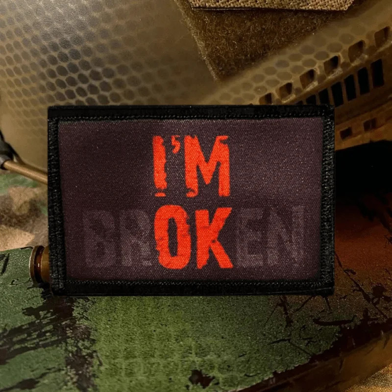 I'm Broken I'm OK Morale Badge Fun Embroidery Hook And Loop Tactical Patches Military Armband Combat Applique Backpack Stickers
I'm Broken I'm OK Morale Badge Fun Embroidery Hook And Loop Tactical Patches Military Armband Combat Applique Backpack Stickers