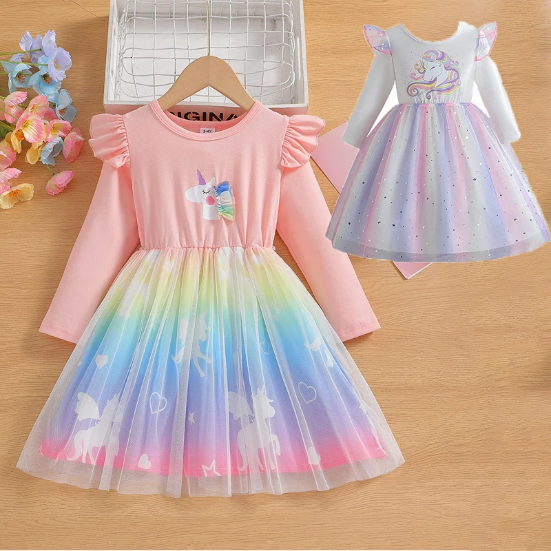 2025 New Princess Dress Unicorn Girls Dress Spring Autumn Kids Clothes Birthday Dress Party Long-sleeved for Children Rainbow
2025 New Princess Dress Unicorn Girls Dress Spring Autumn Kids Clothes Birthday Dress Party Long-sleeved for Children Rainbow