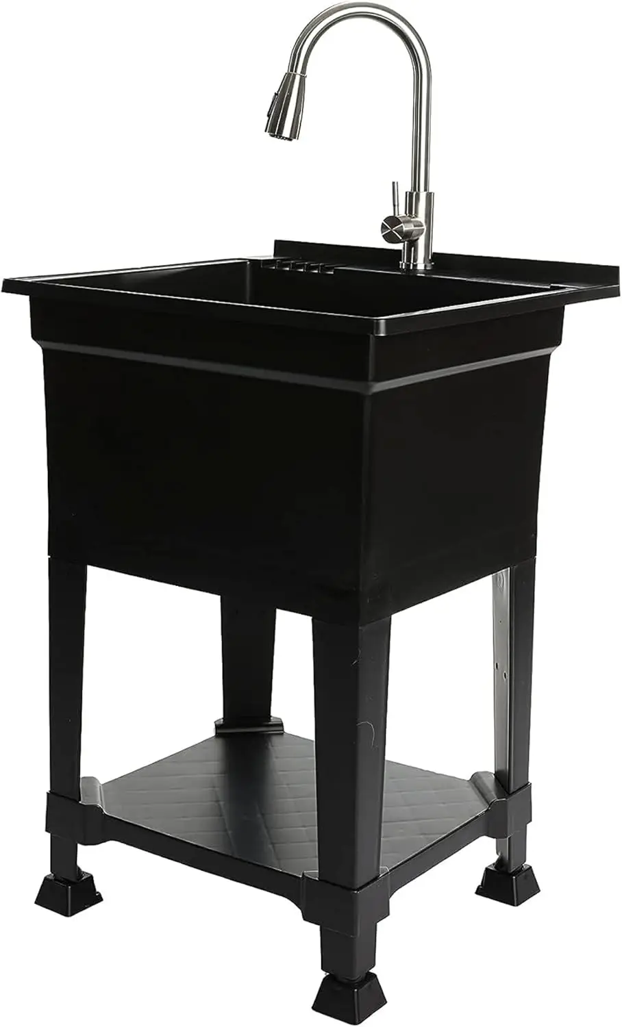 Portable Freestanding 24x24 Utility Tub Sink Quick Connect Drain Black Compact Outdoor Kitchen Laundry Garage Basement
Portable Freestanding 24x24 Utility Tub Sink Quick Connect Drain Black Compact Outdoor Kitchen Laundry Garage Basement