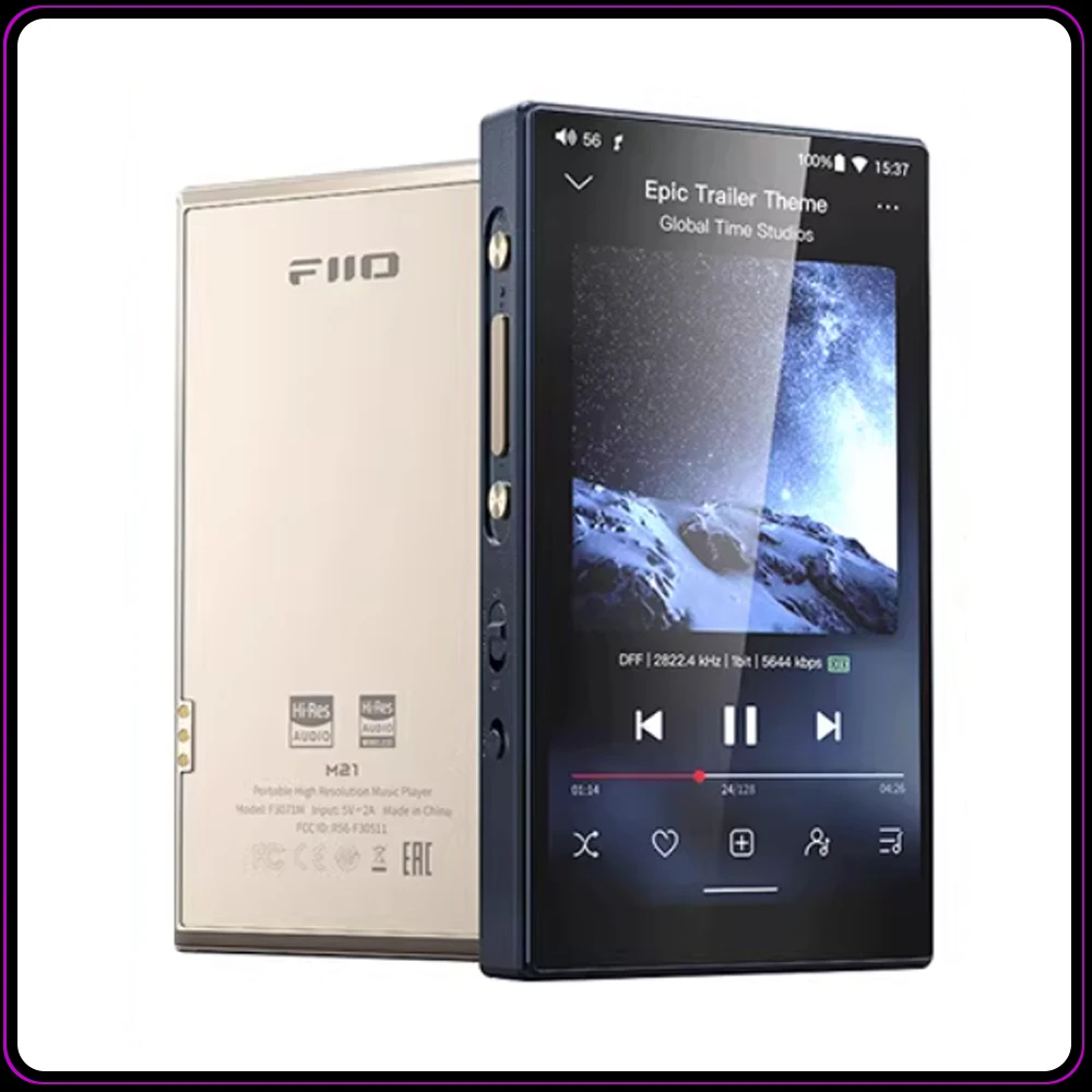 Новый цветной портативный MP3-плеер Fiio M21, беспроводной Bluetooth-плеер, Hi-Res HIFI, музыкальный плеер с высоким качеством звука, длительное время автономной работы
Новый цветной портативный MP3-плеер Fiio M21, беспроводной Bluetooth-плеер, Hi-Res HIFI, музыкальный плеер с высоким качеством звука, длительное время автономной работы