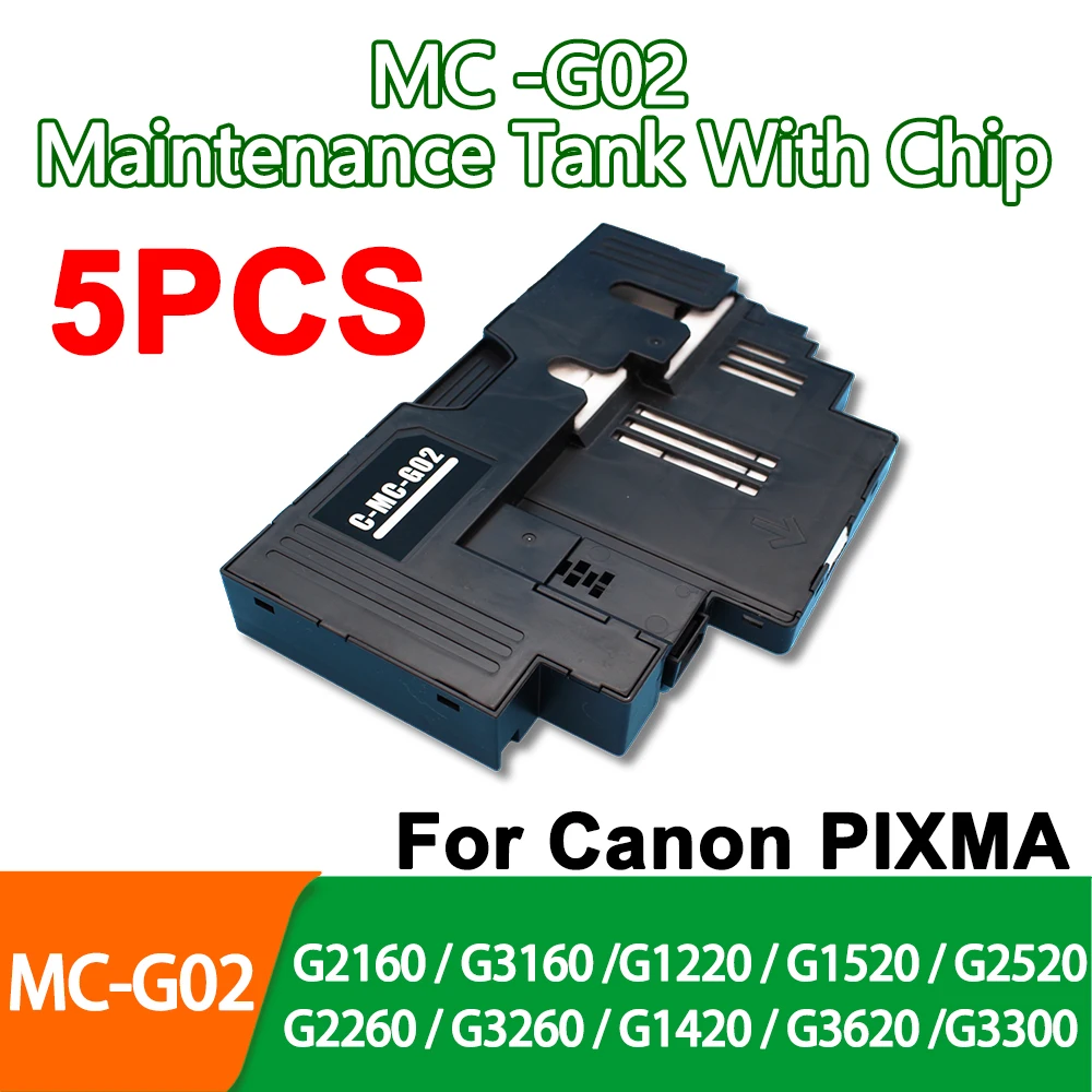 5 PCS MC G02 MC-G02 Ink Maintenance Box For Canon PIXMA G1020 G2020 G3020 G1220 G2160 G2260 G3160 G3260 G1420 G6091 With Chip
5 PCS MC G02 MC-G02 Ink Maintenance Box For Canon PIXMA G1020 G2020 G3020 G1220 G2160 G2260 G3160 G3260 G1420 G6091 With Chip