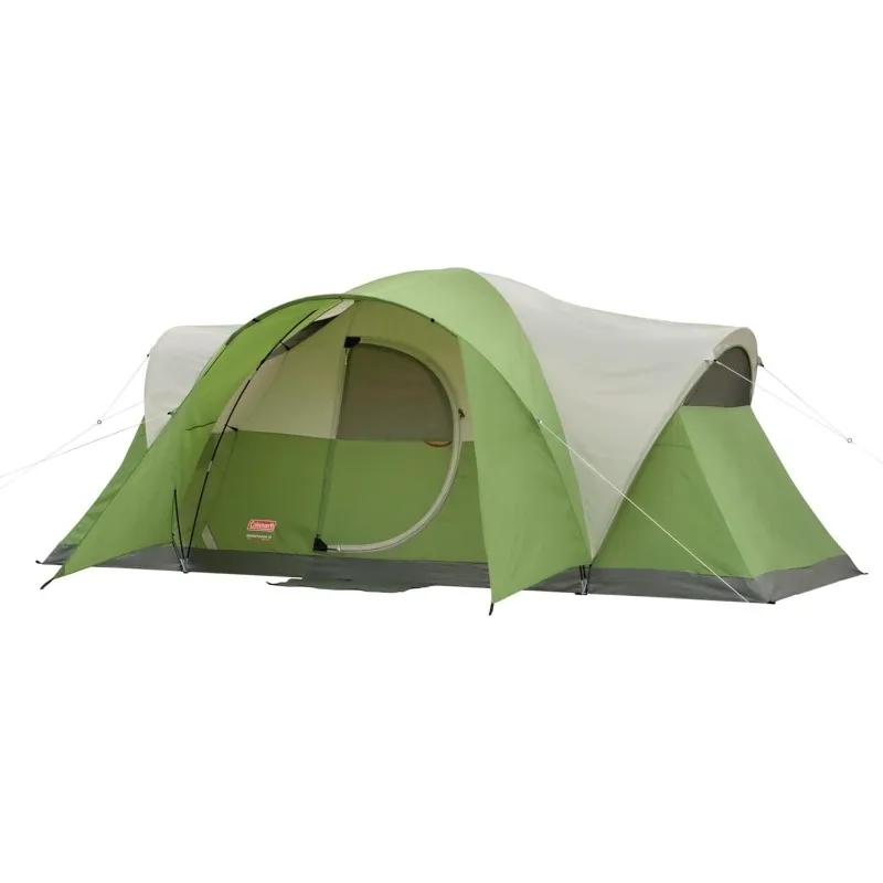 Coleman Montana 8-Person Family Tent with Rainfly, Weatherproof Tent Sets Up in 15 Mins, Fits Multiple Airbeds, Pfas-free, Green
Coleman Montana 8-Person Family Tent with Rainfly, Weatherproof Tent Sets Up in 15 Mins, Fits Multiple Airbeds, Pfas-free, Green