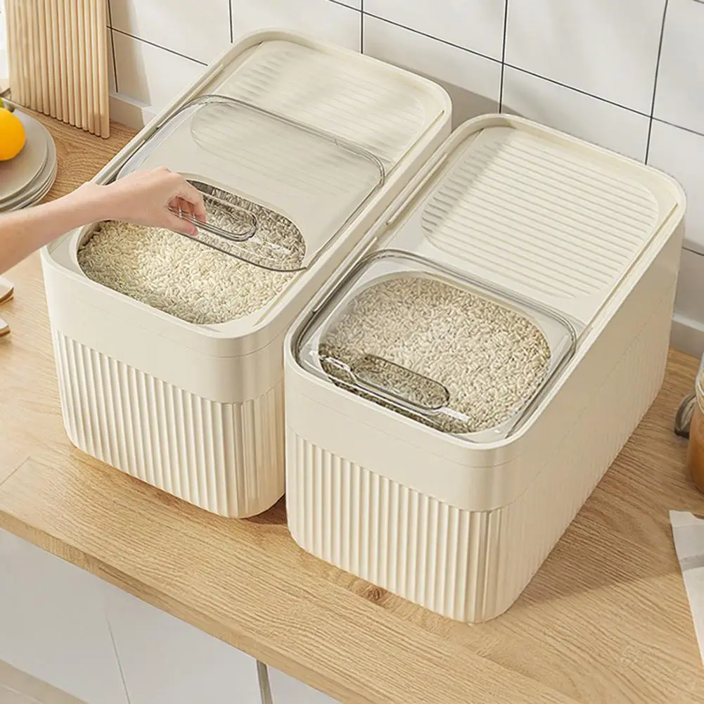 15KG Large Pet Food Storage Container with Measuring Cup-Airtight Food-Grade Plastic Rice Bucket with Transparent Lid for Dry
15KG Large Pet Food Storage Container with Measuring Cup-Airtight Food-Grade Plastic Rice Bucket with Transparent Lid for Dry