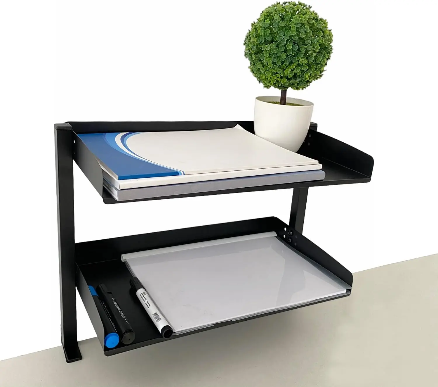 Clamp On Desk Shelf for Office Classroom Organizers,Paper File Letter Trays Organizer for Desk Stackable,On or Under Desk Docume
Clamp On Desk Shelf for Office Classroom Organizers,Paper File Letter Trays Organizer for Desk Stackable,On or Under Desk Docume