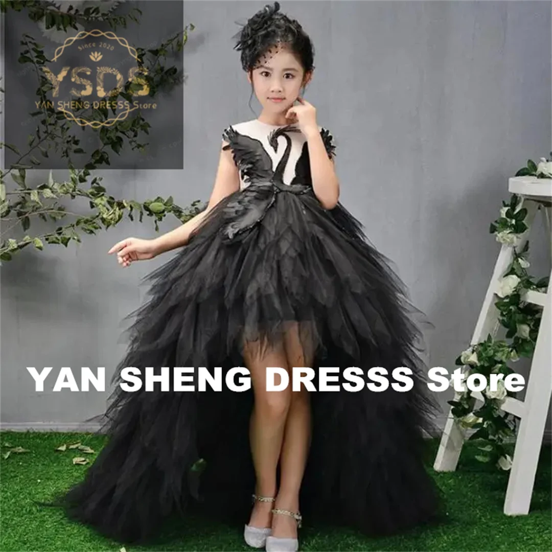 Swan Crystal Tulle Trailing Flower Girl Dresses Ball Gown Kids Pageant Dress Birthday Party High-end Feather Princess Dresses
Swan Crystal Tulle Trailing Flower Girl Dresses Ball Gown Kids Pageant Dress Birthday Party High-end Feather Princess Dresses