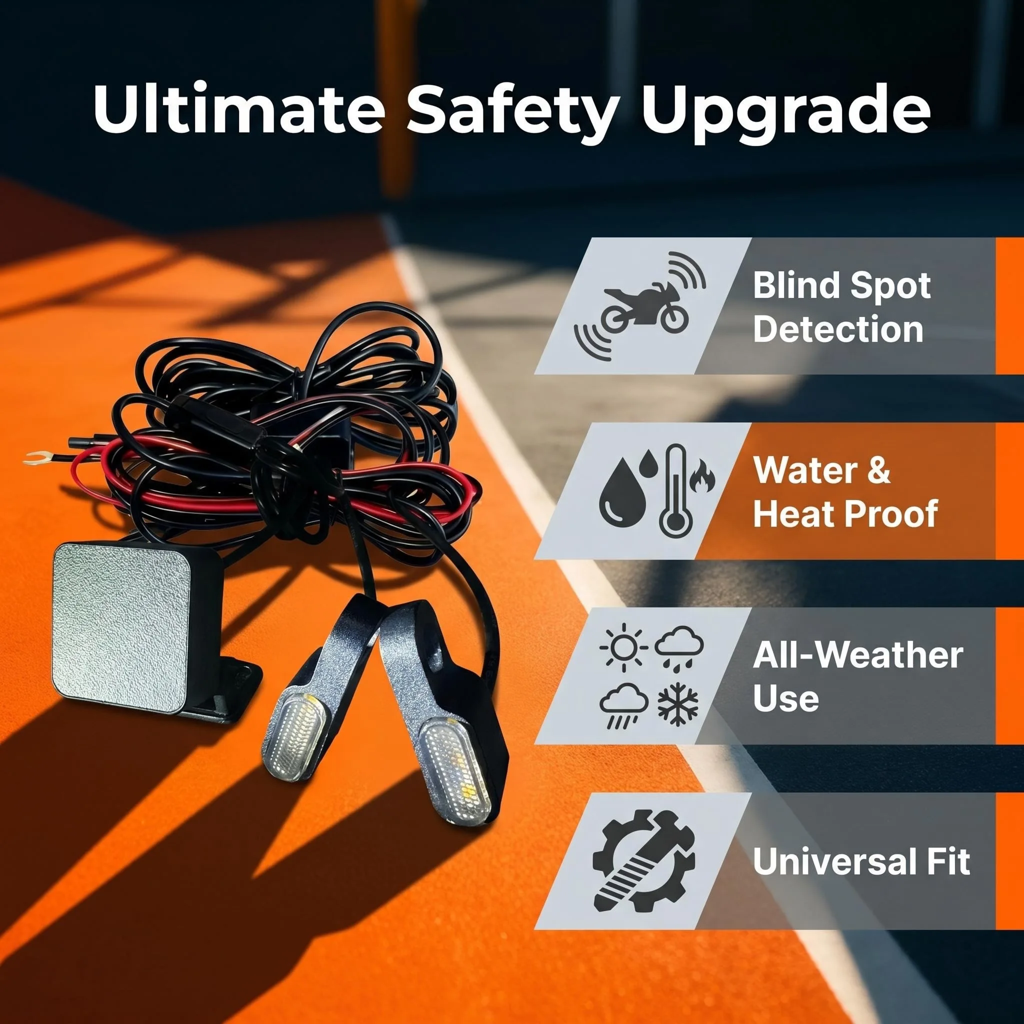 Motorcycle Safety Kit 60GHz BSD Radar Blind Spot Monitor & Lane Change Alarm IP67 Waterproof Moto Warning System accesorios moto
Motorcycle Safety Kit 60GHz BSD Radar Blind Spot Monitor & Lane Change Alarm IP67 Waterproof Moto Warning System accesorios moto