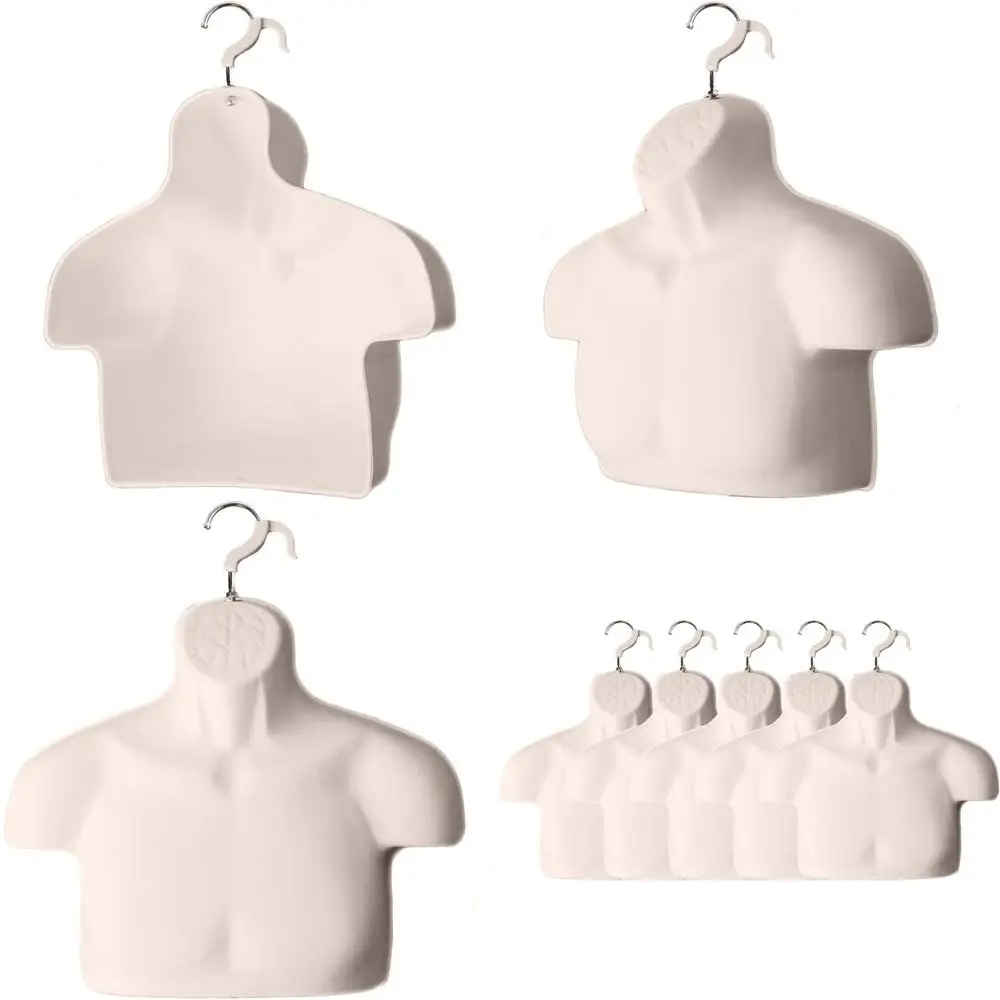 S-M Size Male Mannequin Set of 5, Hollow Chest Back, Plastic Injection Molded, Hanging Hook Included
S-M Size Male Mannequin Set of 5, Hollow Chest Back, Plastic Injection Molded, Hanging Hook Included