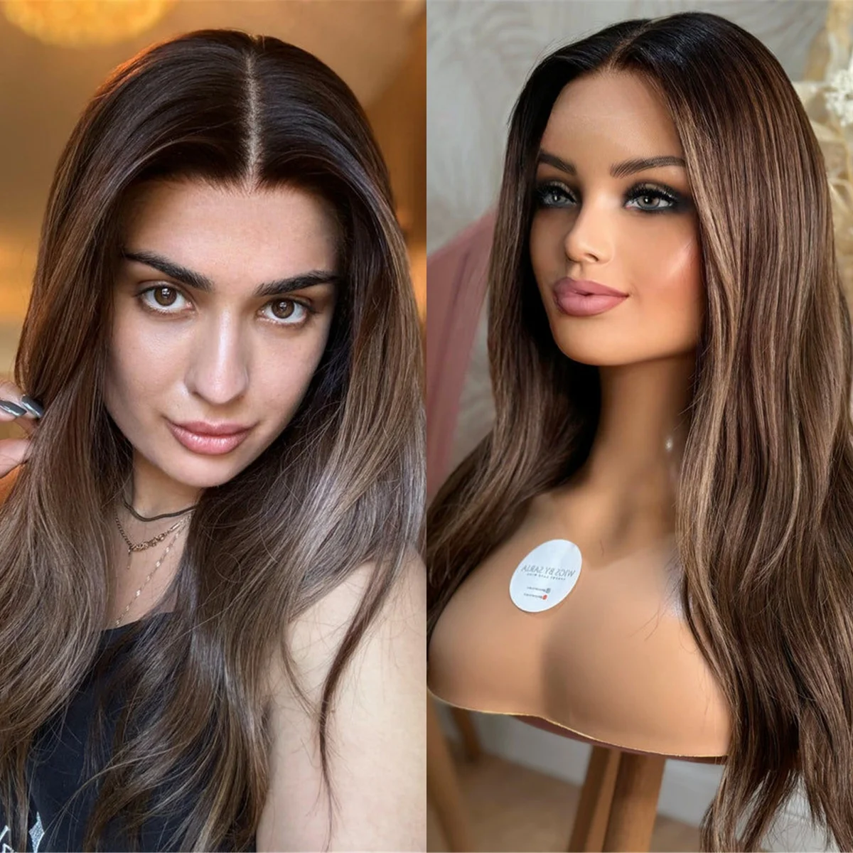 Slightly Wave Glueless Wigs New Style Ombre Chestnut Brown Synthetic Lace Front Wig Blonde Balayage Cheap Wigs On Clearance Sale
Slightly Wave Glueless Wigs New Style Ombre Chestnut Brown Synthetic Lace Front Wig Blonde Balayage Cheap Wigs On Clearance Sale