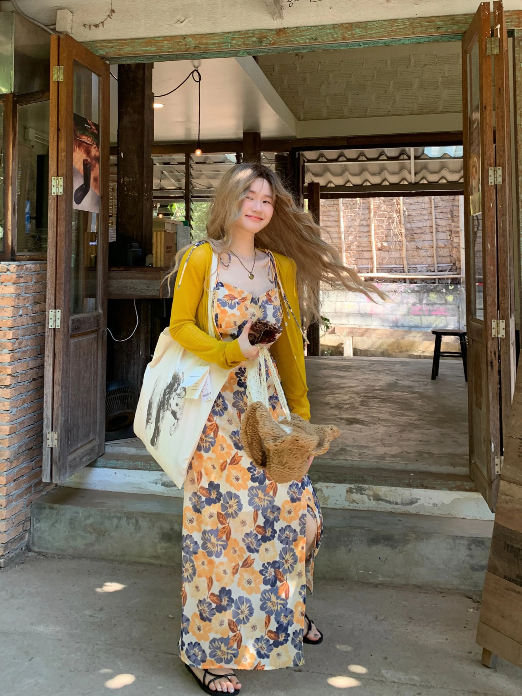 plus Size Women's Floral Print Strap Dr Summer Slimming Yellow Sun Protection Top Coat Korean Sle Commute Faion Set
plus Size Women's Floral Print Strap Dr Summer Slimming Yellow Sun Protection Top Coat Korean Sle Commute Faion Set