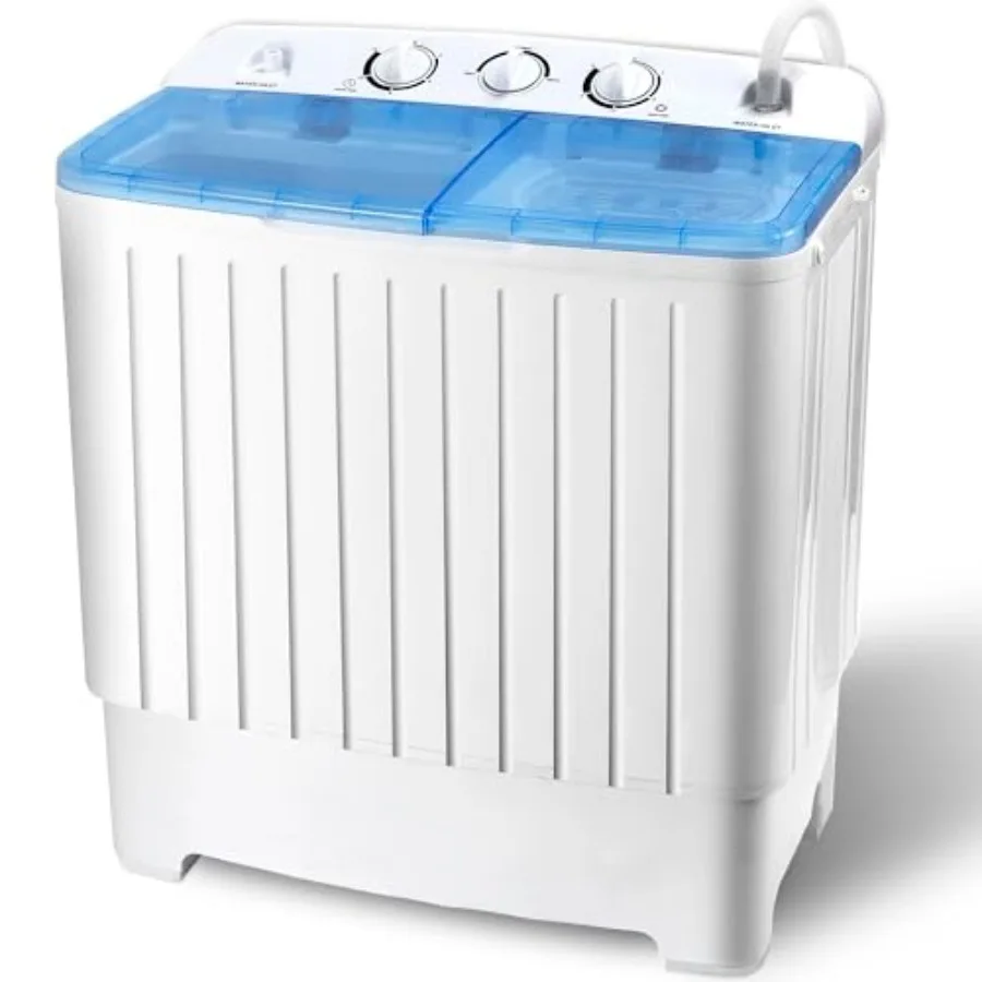 Portable Washing Machine Compact Mini Twin Tub 11lbs Washer with 6.6lbs Spinner Built-in Gravity Drain Portable Washer Dryer Co
Portable Washing Machine Compact Mini Twin Tub 11lbs Washer with 6.6lbs Spinner Built-in Gravity Drain Portable Washer Dryer Co