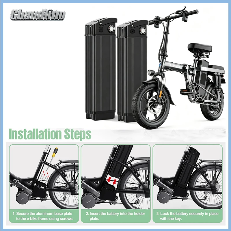 Fold 48v 30ah Silver Fish EBike Lithium Battery 52 Volt 45ah Batterie Vélo 36v 13Ah Duotts S26 60v 72v 20ah 40ah 50 60ah Battery
Fold 48v 30ah Silver Fish EBike Lithium Battery 52 Volt 45ah Batterie Vélo 36v 13Ah Duotts S26 60v 72v 20ah 40ah 50 60ah Battery