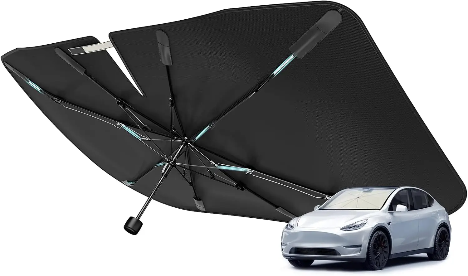 Windshield Sun Shade Umbrella - Vinyl Coating Heat Shield, Spring Structure, Medium 56" L x 31" W
Windshield Sun Shade Umbrella - Vinyl Coating Heat Shield, Spring Structure, Medium 56" L x 31" W