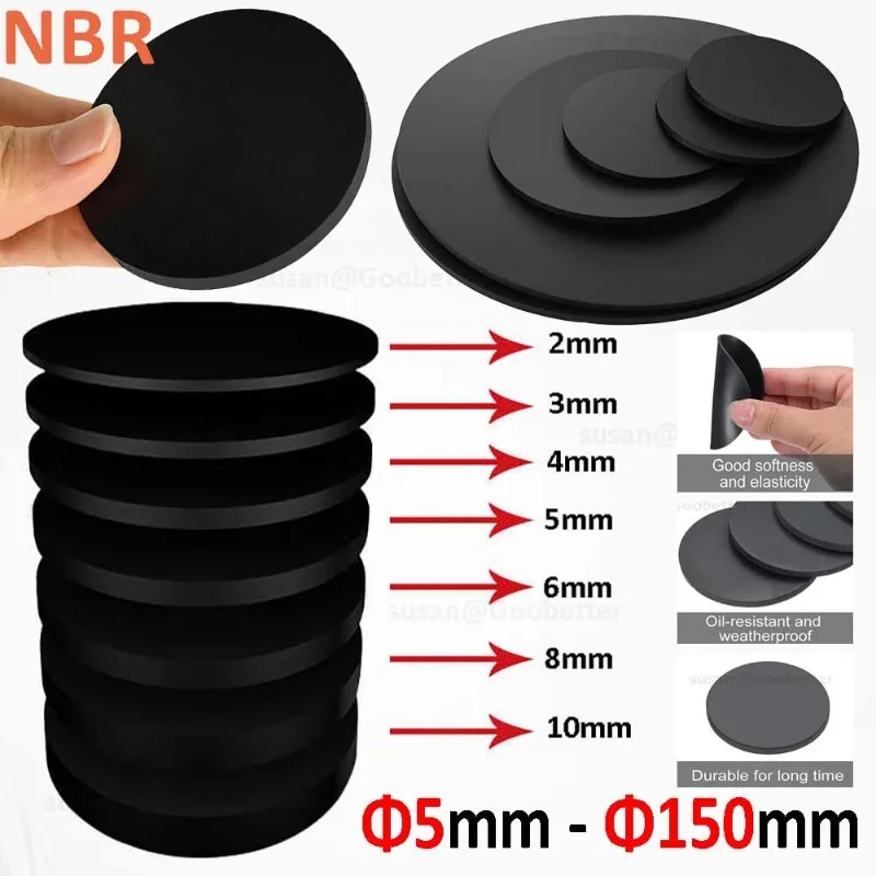 10Pcs Solid Round Rubber Sealing Washer Shock Absorb Wear Pressure Resist Buffer Flat Gasket Custom Machining Different Diameter
10Pcs Solid Round Rubber Sealing Washer Shock Absorb Wear Pressure Resist Buffer Flat Gasket Custom Machining Different Diameter