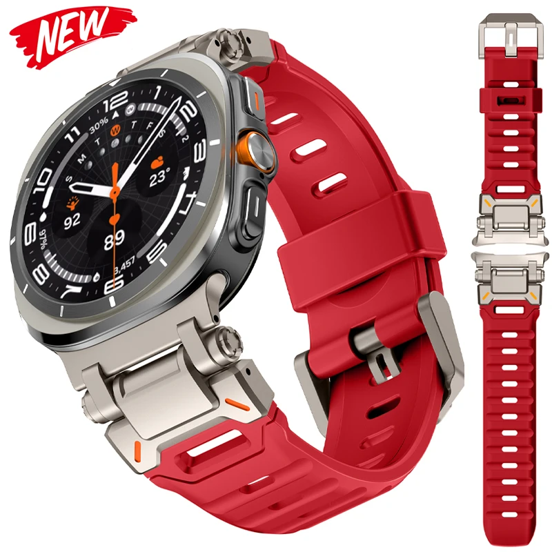 Резиновая лента из ТПУ без зазоров для Samsung Galaxy Watch Ultra 47 мм, спортивный силиконовый браслет Correa для Galaxy Watch Ultra 47 мм, ремешок для часов
Резиновая лента из ТПУ без зазоров для Samsung Galaxy Watch Ultra 47 мм, спортивный силиконовый браслет Correa для Galaxy Watch Ultra 47 мм, ремешок для часов