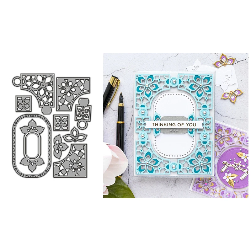 Flower Border Decoration Metal Cutting Dies for Scrapbooking, Mold Cut Stencil, Handmade DIY, Card Make Mould, Model Craft, New
Flower Border Decoration Metal Cutting Dies for Scrapbooking, Mold Cut Stencil, Handmade DIY, Card Make Mould, Model Craft, New