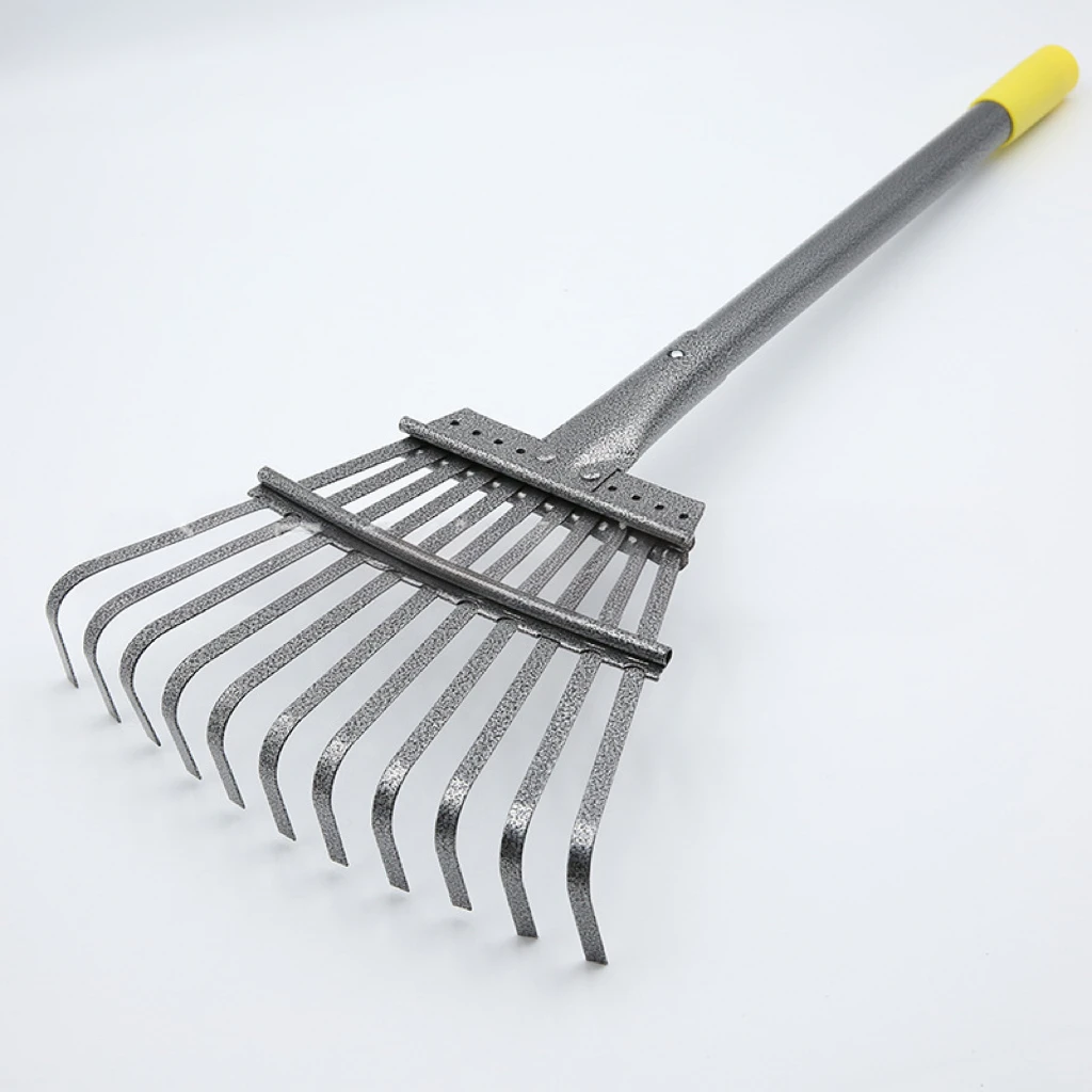11-tooth grass rake agricultural rake garden tool leaf rake high carbon steel grass handle garden leaf rake
11-tooth grass rake agricultural rake garden tool leaf rake high carbon steel grass handle garden leaf rake