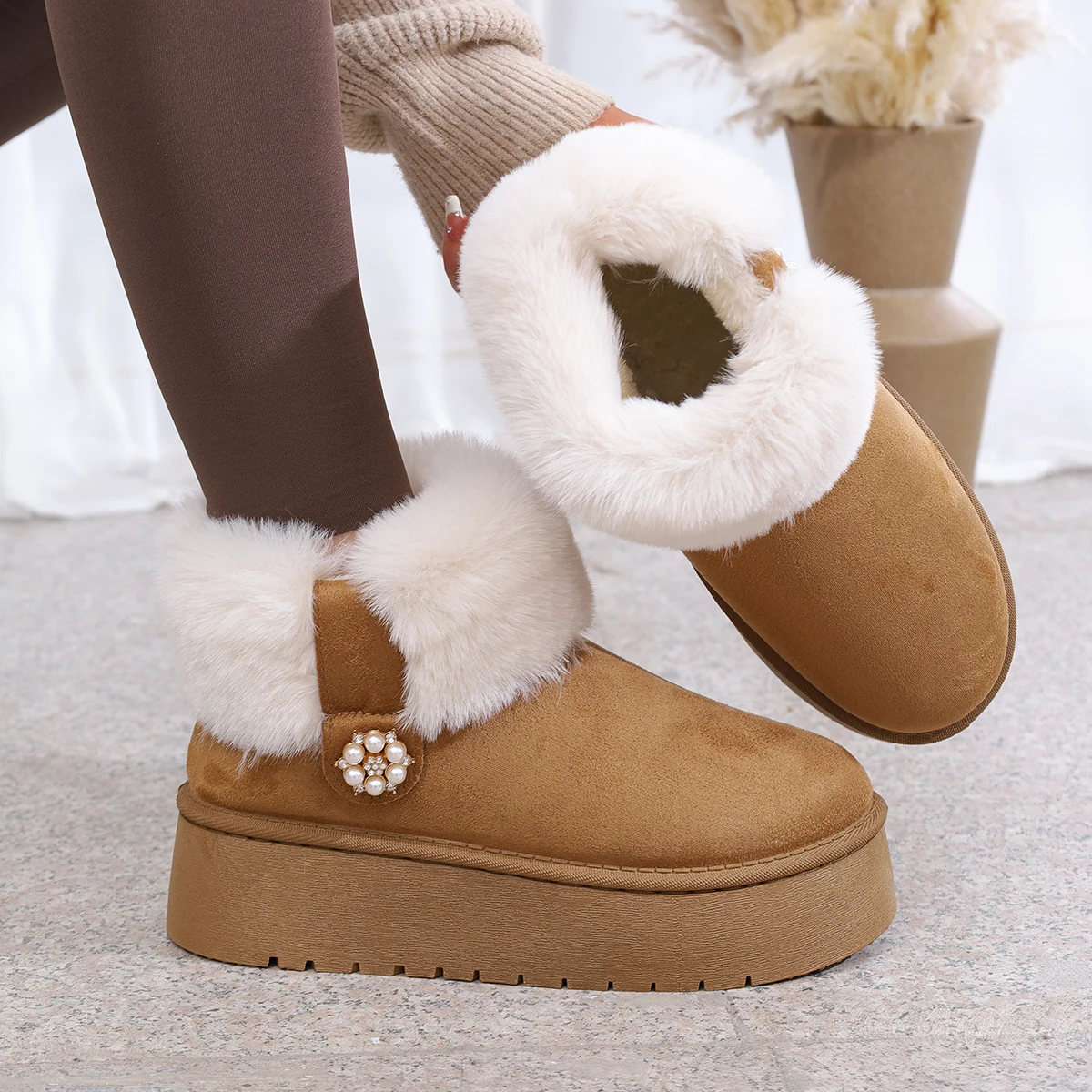 Large Size Women Snow Boots Slip-On Thick Bottom Cotton Shoes Women Comfortable Outdoor Thickened Fluff Shoes Zapatos De Mujer
Large Size Women Snow Boots Slip-On Thick Bottom Cotton Shoes Women Comfortable Outdoor Thickened Fluff Shoes Zapatos De Mujer