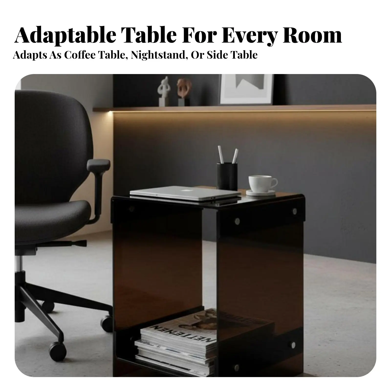 2-Tier Clear End Table Transparent Aesthetic Household Furniture Minimalist Design Shatter-Resistant for Party Hosts
2-Tier Clear End Table Transparent Aesthetic Household Furniture Minimalist Design Shatter-Resistant for Party Hosts