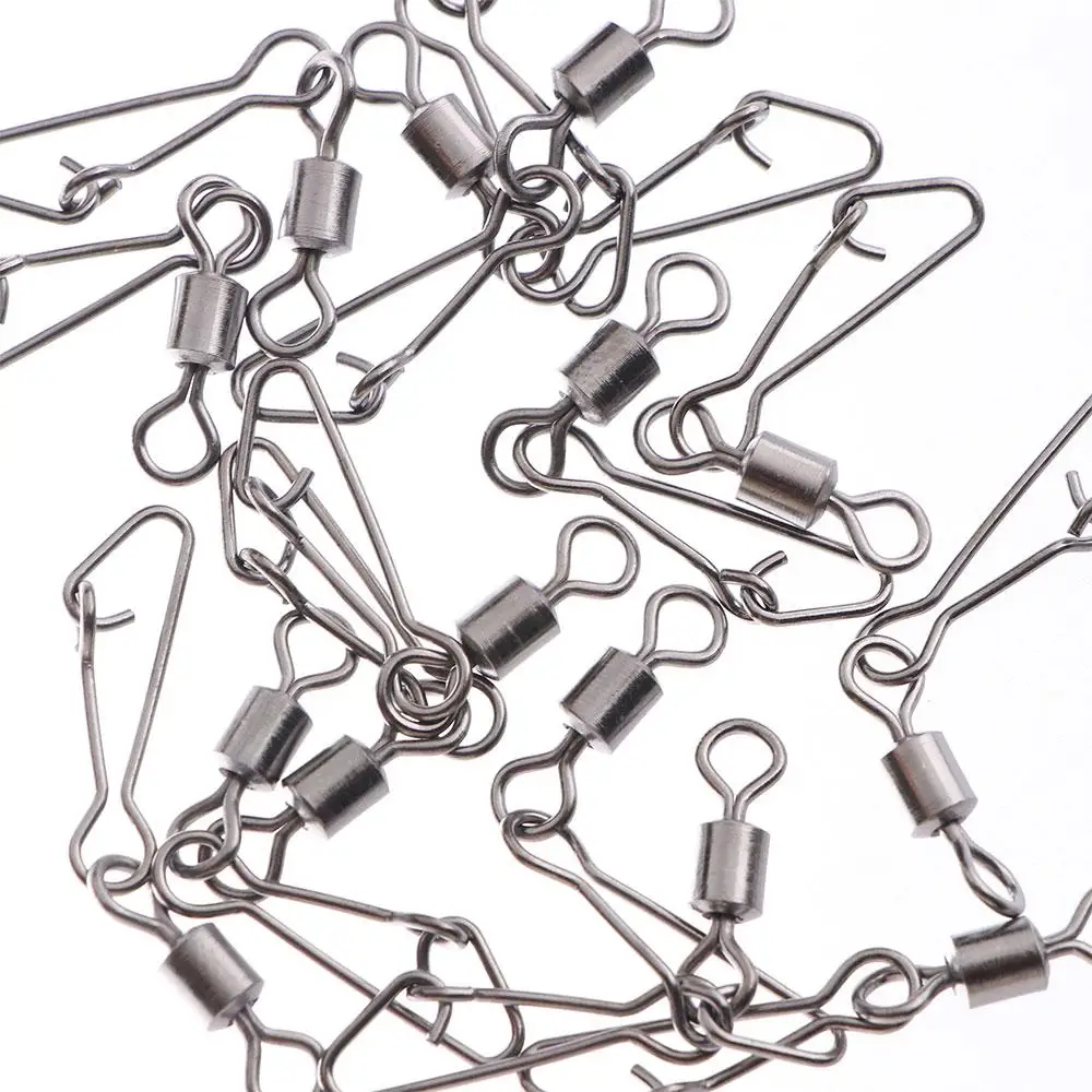Durable Metal with Hooked Snap Interlock Fishing Hook Tackle Fishing Bearing Swivels Connector
Durable Metal with Hooked Snap Interlock Fishing Hook Tackle Fishing Bearing Swivels Connector