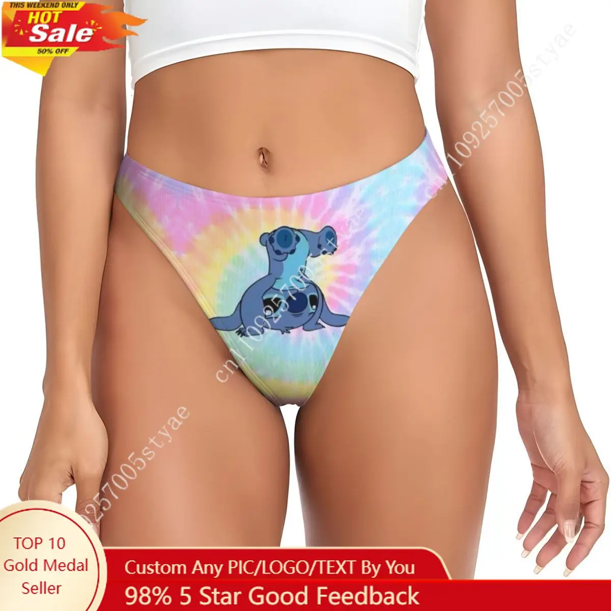 Custom Stitch Rainbow G-string Underwear Women's Breathable Stretch Thong Panties
Custom Stitch Rainbow G-string Underwear Women's Breathable Stretch Thong Panties