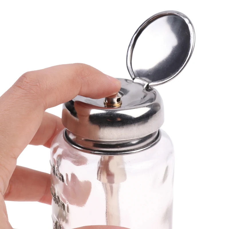 100ml Dispenser Pump Bottle Nail Polish Down Push Remover Bottles Empty Pumping Jar Airless Press Manicure Clear Liquid Makeup
100ml Dispenser Pump Bottle Nail Polish Down Push Remover Bottles Empty Pumping Jar Airless Press Manicure Clear Liquid Makeup