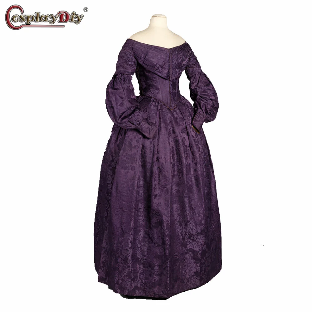 Early Victorian Fashion Purple Dress Women's Belle Gown Dress Bustle Historical Dress Fancy Medieval Outfit
Early Victorian Fashion Purple Dress Women's Belle Gown Dress Bustle Historical Dress Fancy Medieval Outfit