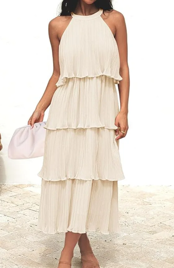 Women Casual Solid Ruffles Long Dress 2026 Summer New Elegant Sleeveless Sundress Elegant Maxi Dress Beach Party Evening Vestido
Women Casual Solid Ruffles Long Dress 2026 Summer New Elegant Sleeveless Sundress Elegant Maxi Dress Beach Party Evening Vestido