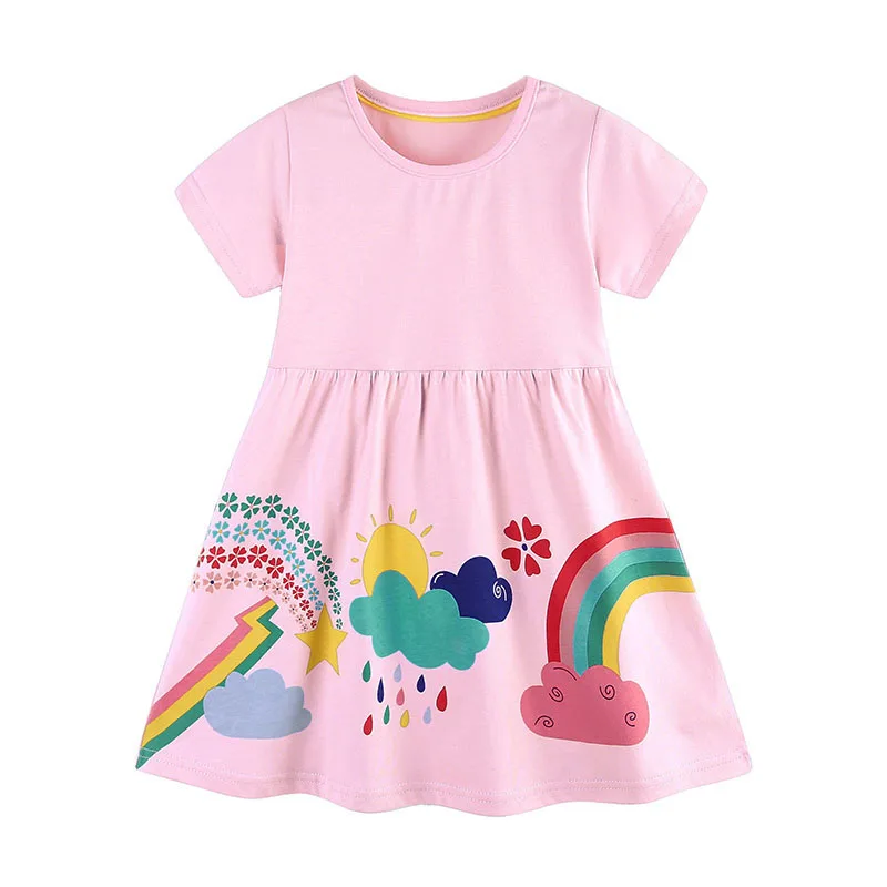 2-7T New Arrival Hot Rainbow Girls Dresses Summer Girls Party Dress All Print Kids School Children Clothing Toddler Dresses
2-7T New Arrival Hot Rainbow Girls Dresses Summer Girls Party Dress All Print Kids School Children Clothing Toddler Dresses