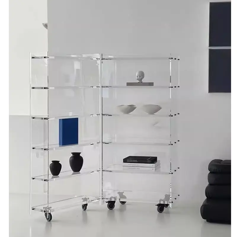 Modern simple wheeled wine cabinet acrylic plate dust-proof bookshelf living room multi-layer storage rack mobile display cabine
Modern simple wheeled wine cabinet acrylic plate dust-proof bookshelf living room multi-layer storage rack mobile display cabine