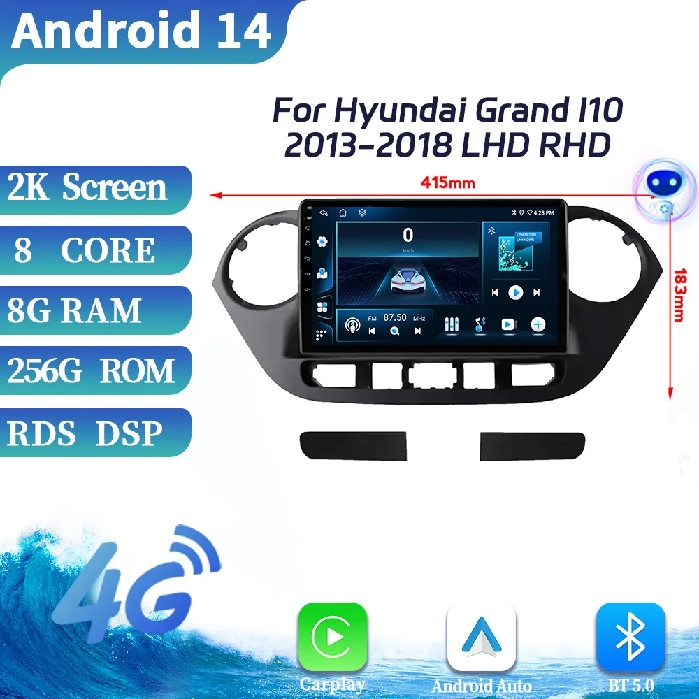 Car Radio Multimedia Video GPS For Hyundai Grand I10 2013-2018 LHD RHD Android Wireless Carplay Multimedia Touch Screen Stereo
Car Radio Multimedia Video GPS For Hyundai Grand I10 2013-2018 LHD RHD Android Wireless Carplay Multimedia Touch Screen Stereo