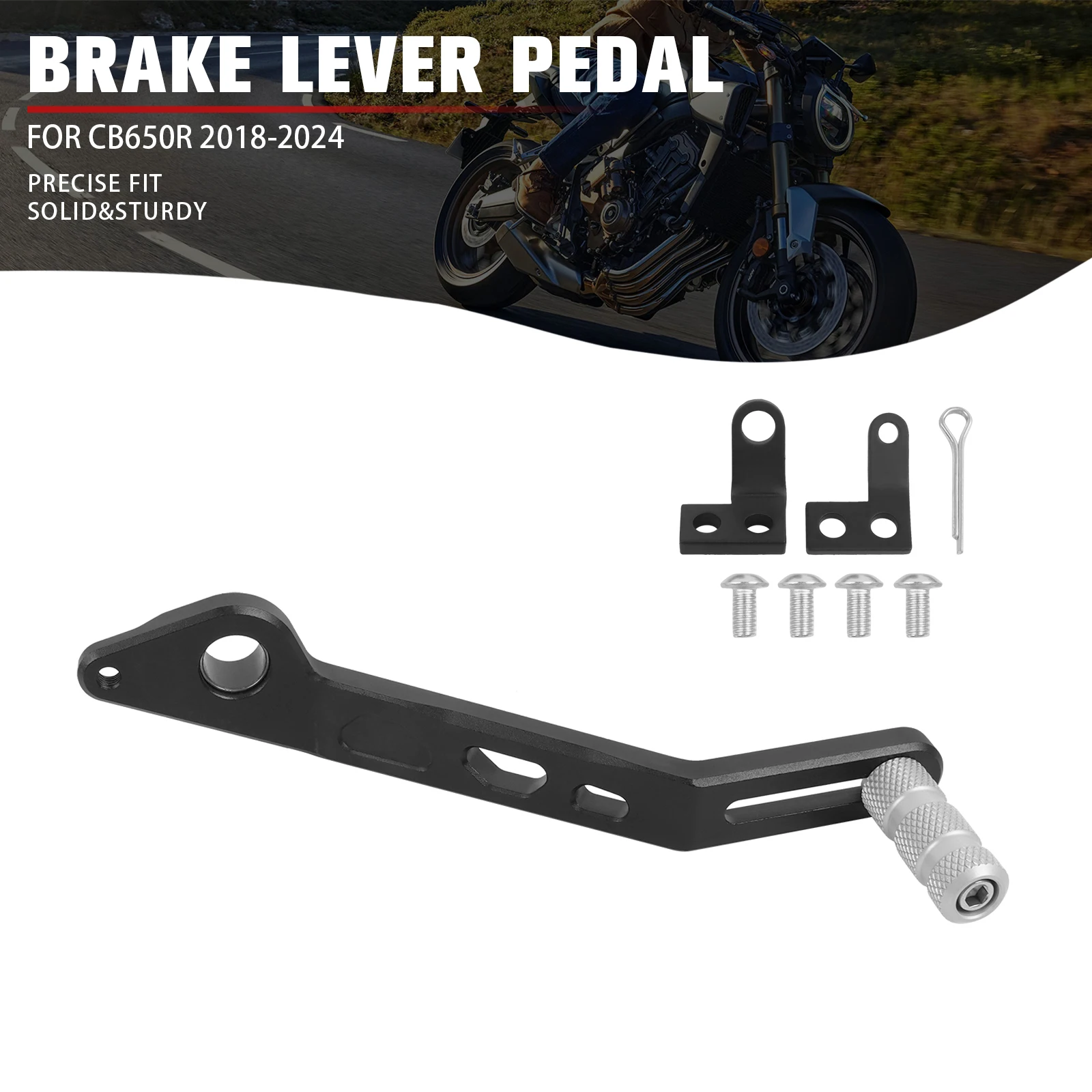 Motorcycle Accessories CNC Rear Footpegs Footrest Brake Pedal Lever For Honda CB650R CB 650R CB 650 R 2018-2022 2023 2024
Motorcycle Accessories CNC Rear Footpegs Footrest Brake Pedal Lever For Honda CB650R CB 650R CB 650 R 2018-2022 2023 2024