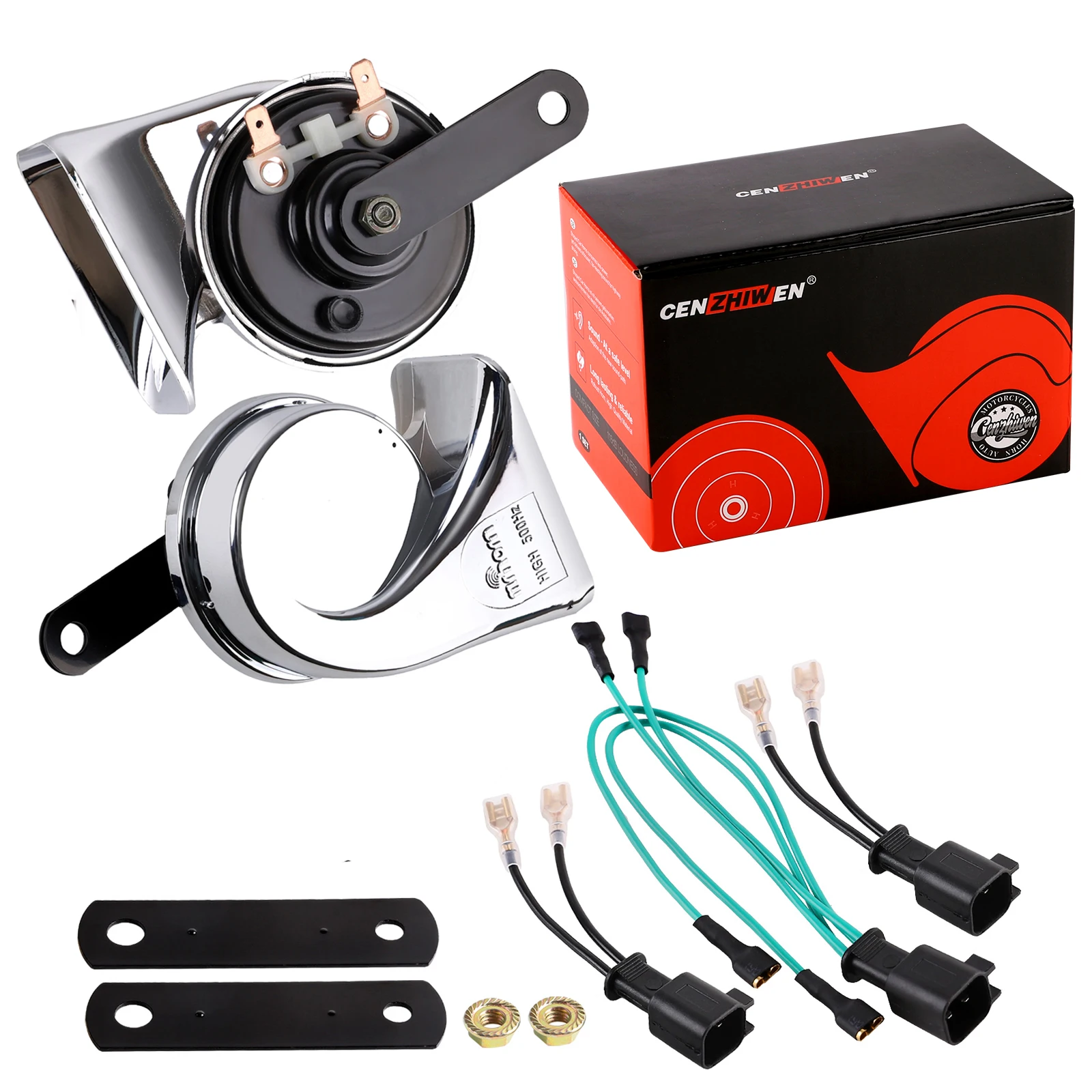 12V Car Horn 125dB Snail Horn Waterproof Loud Dual Tone Easy Installation Car Truck Motorcycle for Ford Focus Fiesta Ranger
12V Car Horn 125dB Snail Horn Waterproof Loud Dual Tone Easy Installation Car Truck Motorcycle for Ford Focus Fiesta Ranger