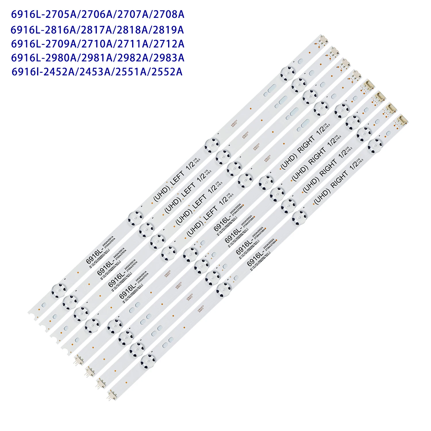 Лента светодиодной подсветки для 49LH513V 49LH516A 49LH520V 49LH570A 49LH570T 49LH570V 49LH590T 49LH590Y 6916L-2816A 2817A 2818A 2819A 
Лента светодиодной подсветки для 49LH513V 49LH516A 49LH520V 49LH570A 49LH570T 49LH570V 49LH590T 49LH590Y 6916L-2816A 2817A 2818A 2819A