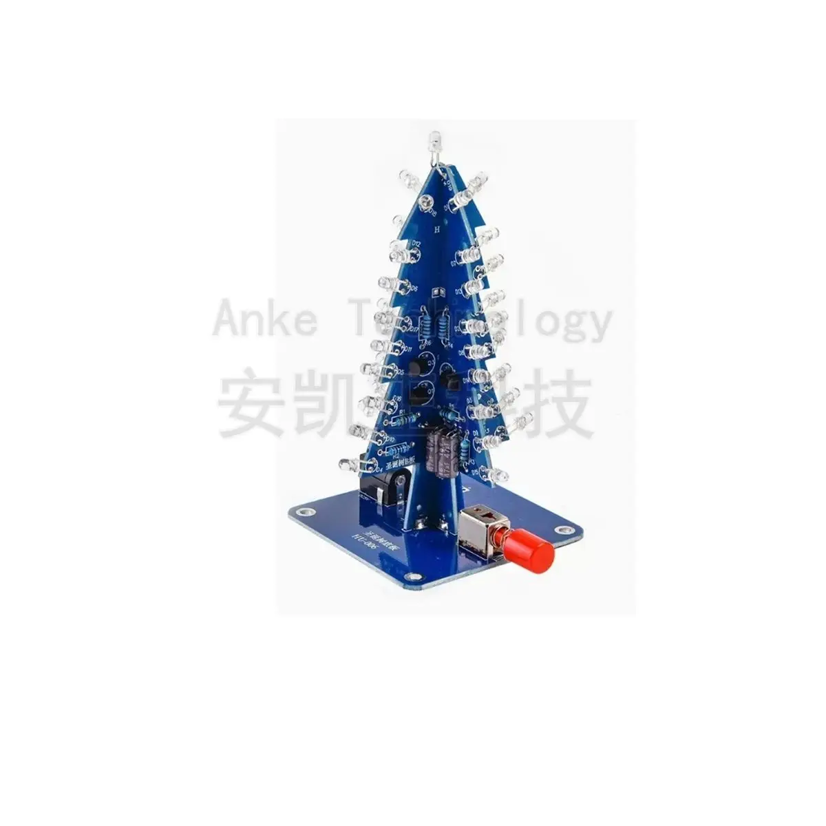 Colorful Christmas tree kit parts, seven - color LED lamp soldering practice, small Christmas tree DIY electronic module product
Colorful Christmas tree kit parts, seven - color LED lamp soldering practice, small Christmas tree DIY electronic module product