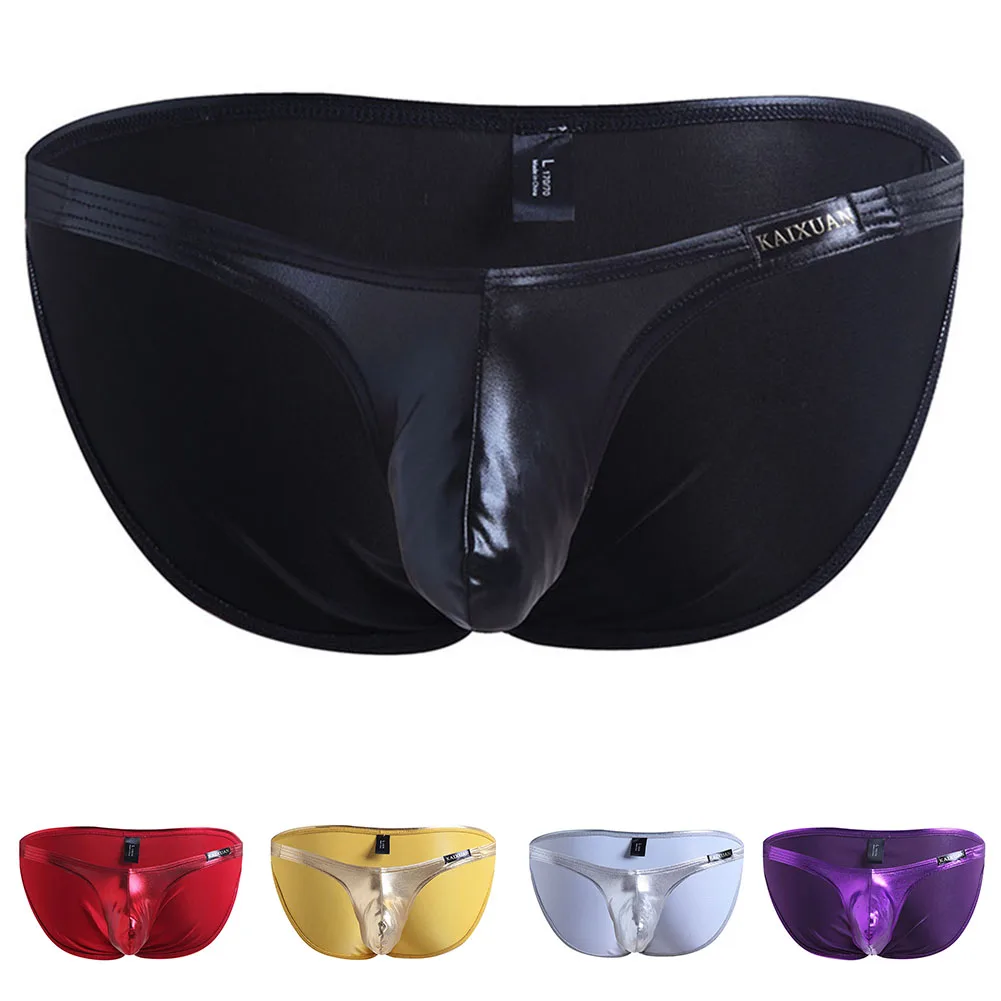 Mens Sexy Lingerie Smooth Club Briefs Bulge Pouch Imitation Leather Low Waist Panties Breathable Underwear Stretch Knickers
Mens Sexy Lingerie Smooth Club Briefs Bulge Pouch Imitation Leather Low Waist Panties Breathable Underwear Stretch Knickers