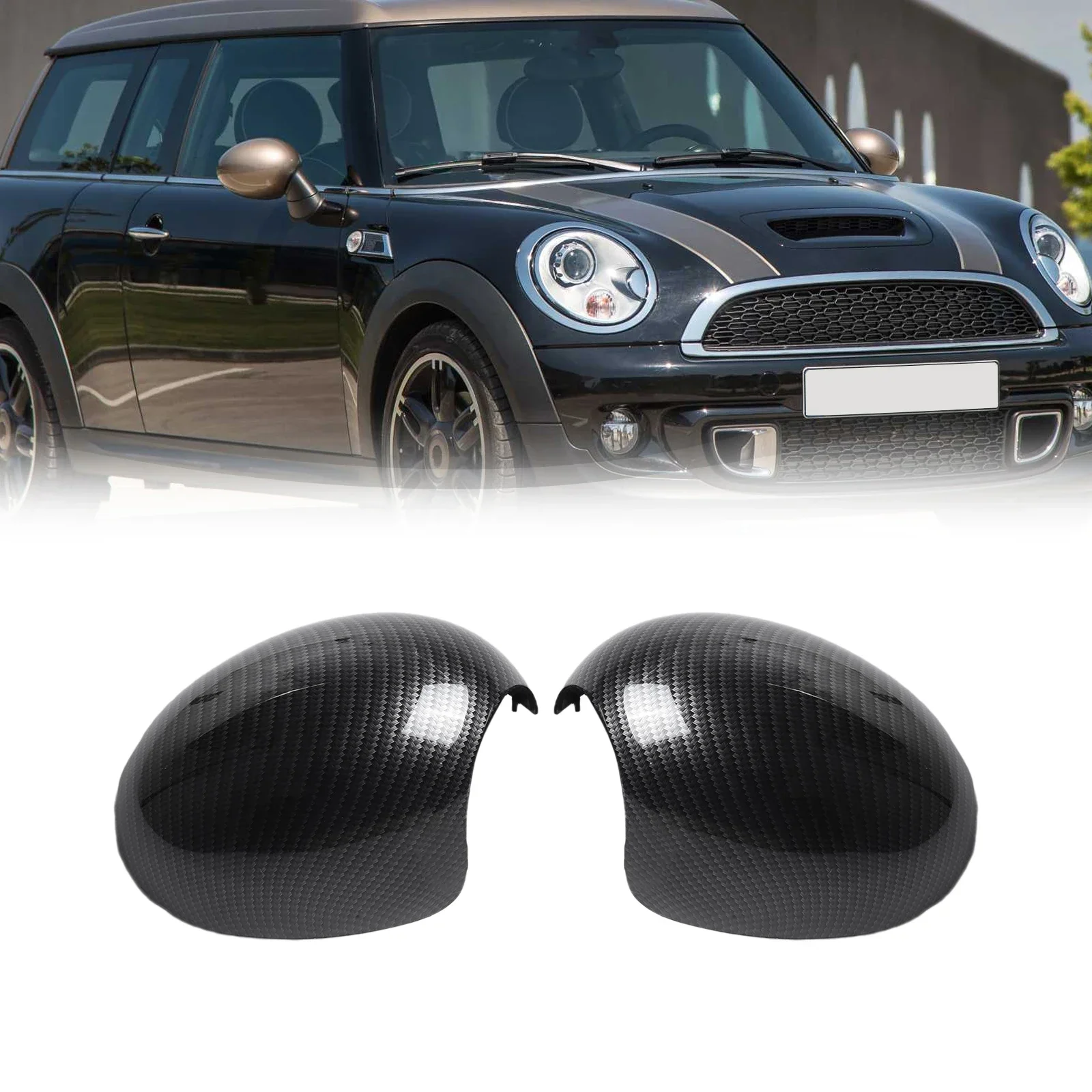 High Quality Side Mirror Cover Rearview Mirror Cap Replacement Trim 1 Pair Black Carbon Fiber Mouldings 51162754914
High Quality Side Mirror Cover Rearview Mirror Cap Replacement Trim 1 Pair Black Carbon Fiber Mouldings 51162754914