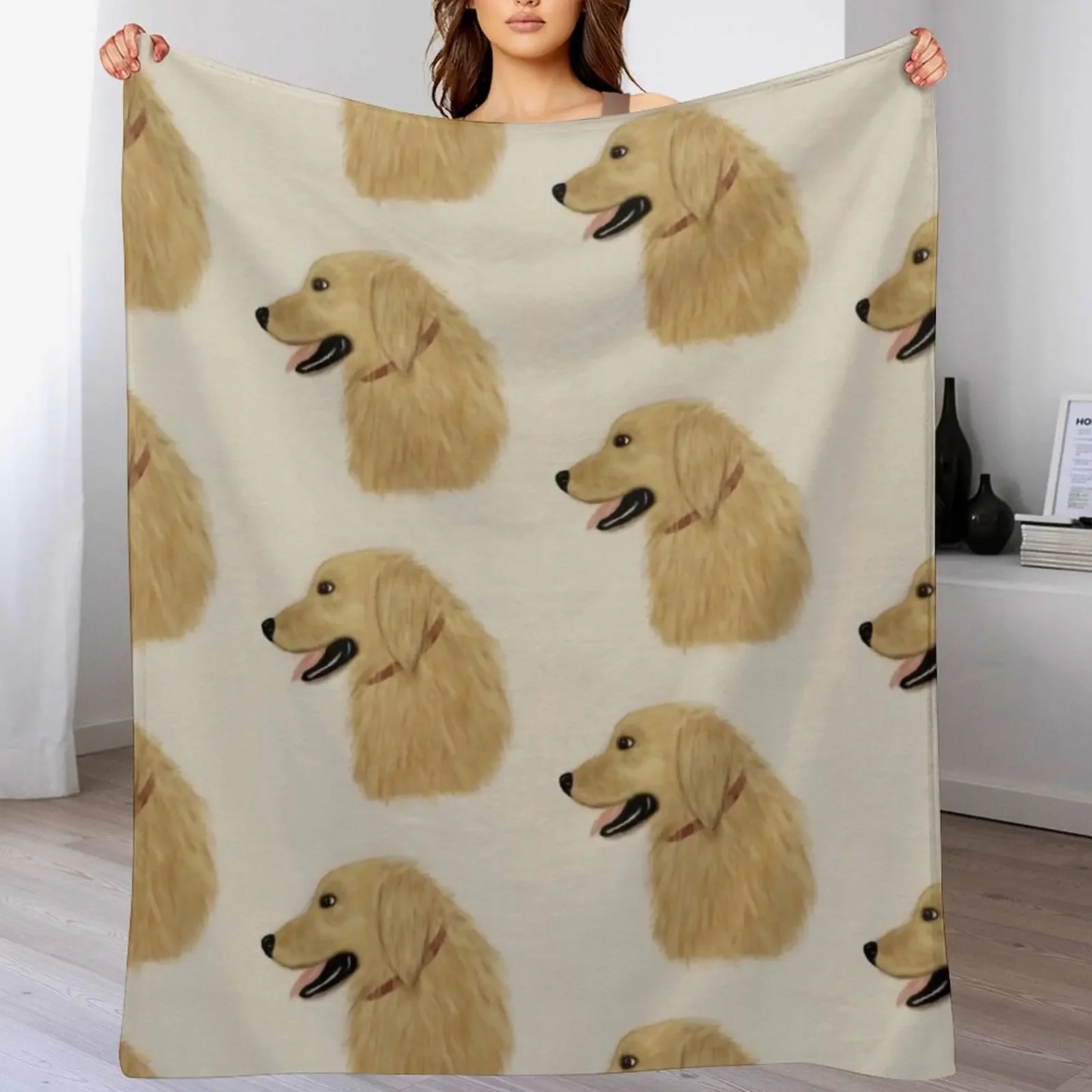 Golden Retriever Bo watercolor Throw Blanket Luxury St Cute funny gift Personalized Gift Blankets
Golden Retriever Bo watercolor Throw Blanket Luxury St Cute funny gift Personalized Gift Blankets