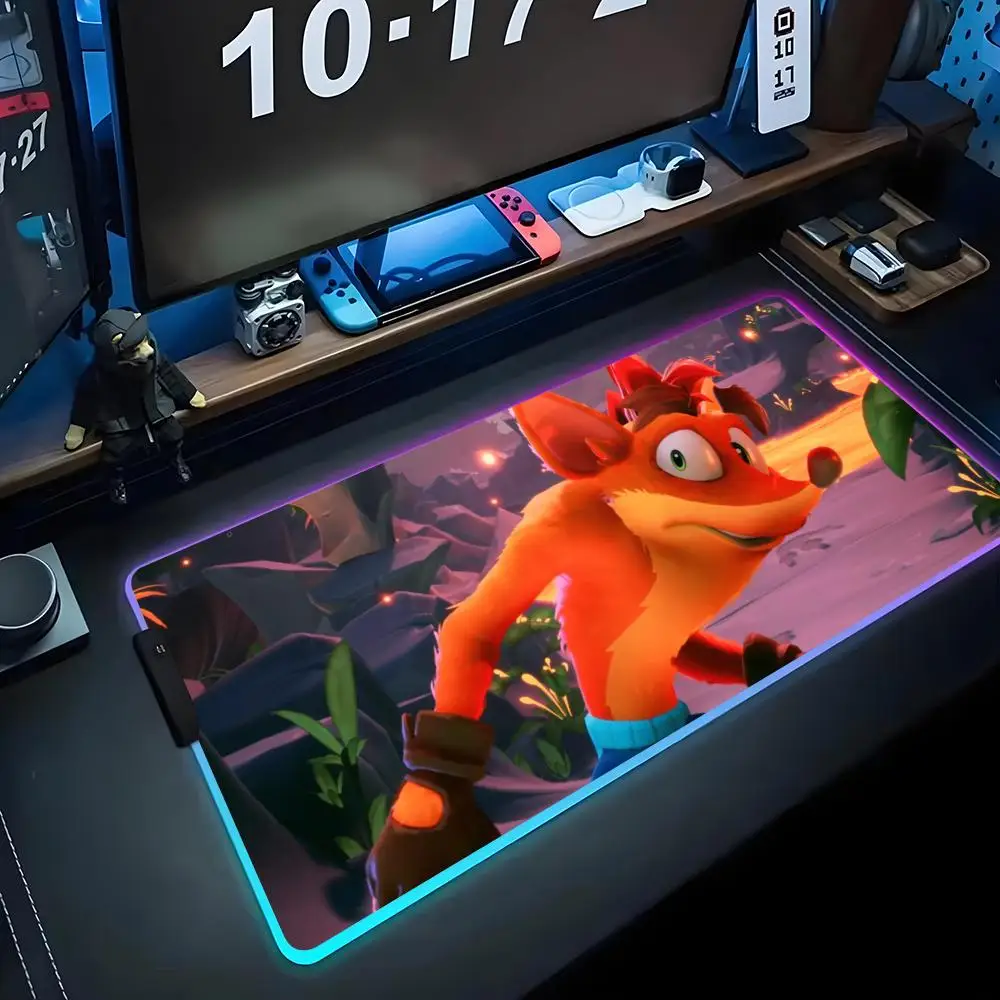 Game crash bandicoot 4 Mouse Pad RGB Gaming Mousepad Big LED Pad PC Desk Mat Luminous Mouse Pad Large Keyboard Mats Table Rug
Game crash bandicoot 4 Mouse Pad RGB Gaming Mousepad Big LED Pad PC Desk Mat Luminous Mouse Pad Large Keyboard Mats Table Rug