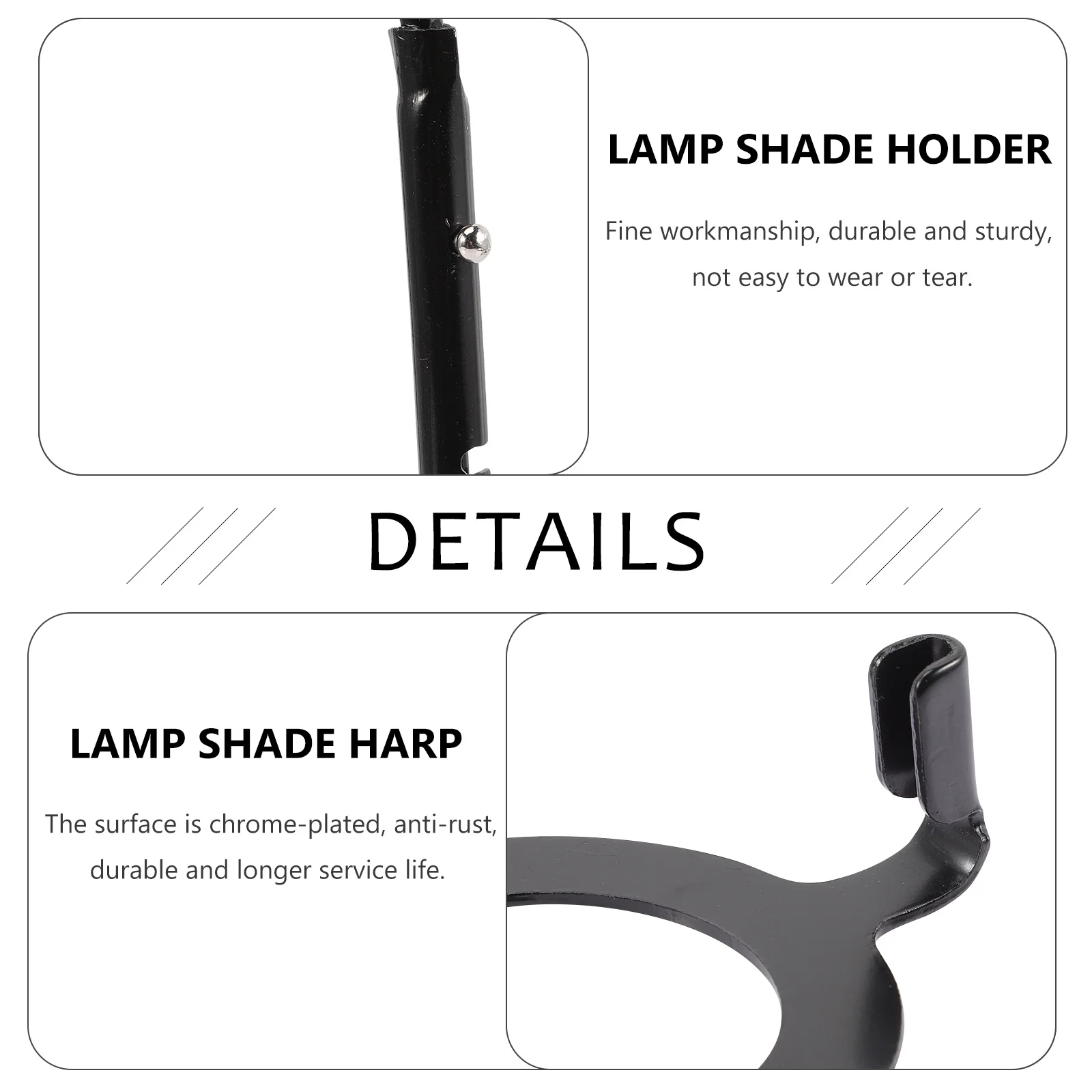 1 set 1 Set Lamp Harp E27 4-Gear Adjustable Chrome Plated Shade Frame For Desk Floor Table Lamps Heavy Duty Repair Kit Lighting
1 set 1 Set Lamp Harp E27 4-Gear Adjustable Chrome Plated Shade Frame For Desk Floor Table Lamps Heavy Duty Repair Kit Lighting