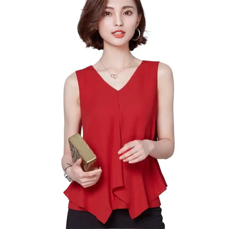 Summer brand chiffon Shirt 2023 Femininas Ladies Office Tank Blouse Oversize Irregular Shirt tops 
Summer brand chiffon Shirt 2023 Femininas Ladies Office Tank Blouse Oversize Irregular Shirt tops