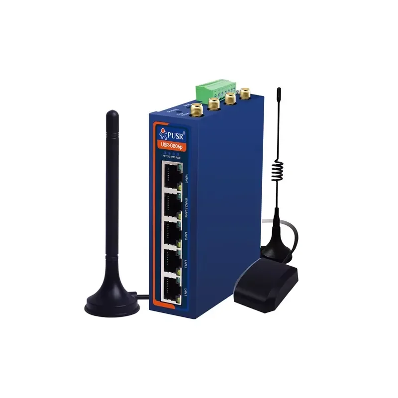 PUSR Dual Industrial Cellular Router 5 * Ethernet + RS232 + RS485 4G LTE Router Modem WiFi Router USR-G806p
PUSR Dual Industrial Cellular Router 5 * Ethernet + RS232 + RS485 4G LTE Router Modem WiFi Router USR-G806p