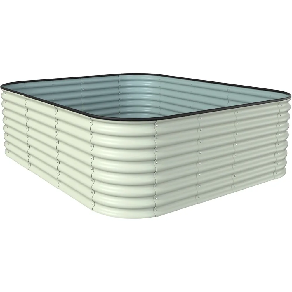 Высокая модульная приподнятая садовая кровать высотой 24 дюйма, коробка для цветов из оцинкованной стали 8x4 фута с опорными стержнями для уличных овощей
Высокая модульная приподнятая садовая кровать высотой 24 дюйма, коробка для цветов из оцинкованной стали 8x4 фута с опорными стержнями для уличных овощей